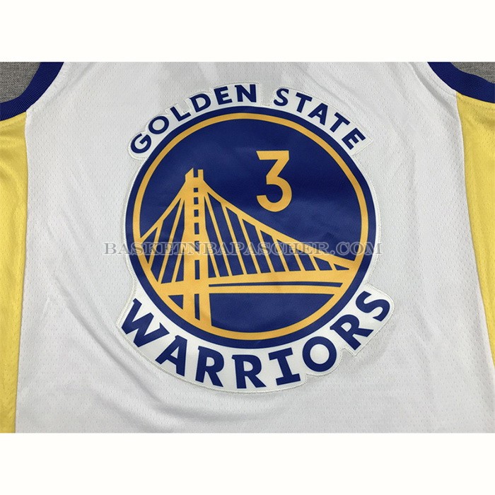 Maillot Golden State Warriors Jordan Poole NO 3 Association 2022-23 Blanc